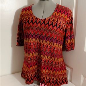 Ashley stuward.Multicolor geometric printed. SZ 18